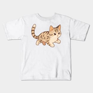 Cute American Shorthair Cat Kids T-Shirt